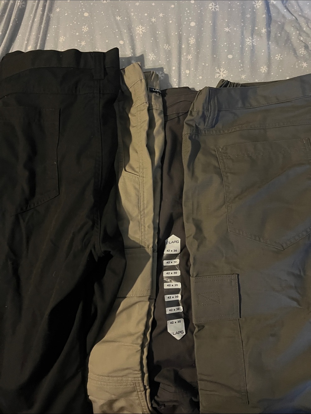 Men's LAPD police Pants - Black, boulder, charcoal and sierra.